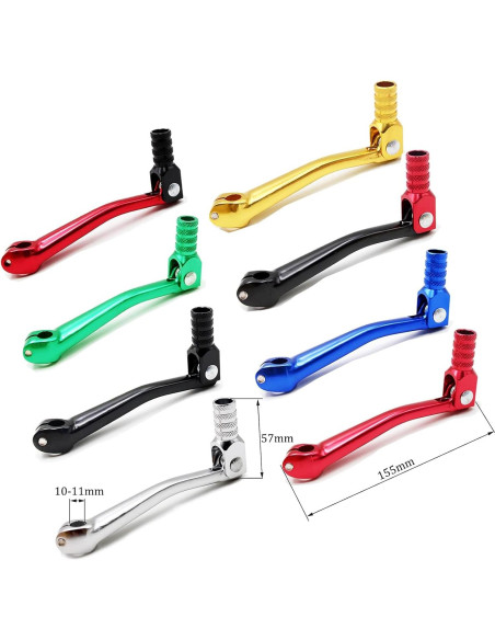 Palanca de Cambio Plegable PRO BAT de Aluminio Verde 155x57mm