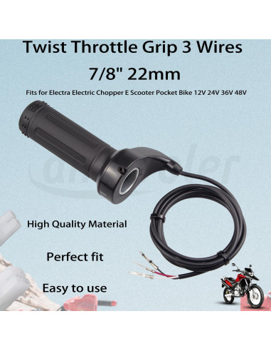 Agarre de Acelerador de Giro Amavoler 22mm para Scooter Eléctrico