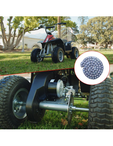 Cadena de Conducción KAMIER T8F 74 Enlaces para Quad Eléctrico