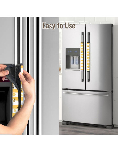 Cubiertas de Manijas de Refrigerador Bueutvel 4 Piezas 40x14 cm