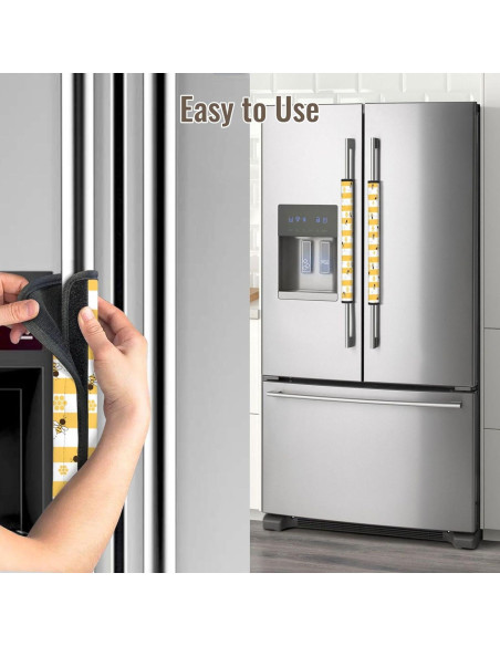 Cubiertas de Manijas de Refrigerador Bueutvel 4 Piezas 40x14 cm