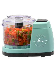 Mini Picadora Eléctrica Kitchen Selectives 1.5 Tazas Verde Menta
