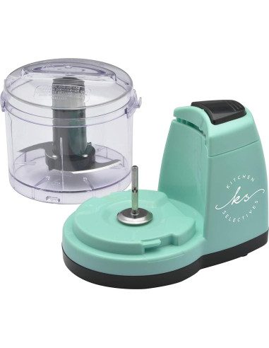 Mini Picadora Eléctrica Kitchen Selectives 1.5 Tazas Verde Menta