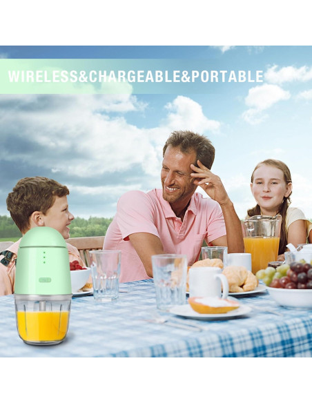 Procesador de Alimentos Inalámbrico Afonton AF-FP-G 1.3 Taza Verde