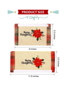 Conjunto de 6 fundas para manijas de refrigerador Patelai Navidad 2