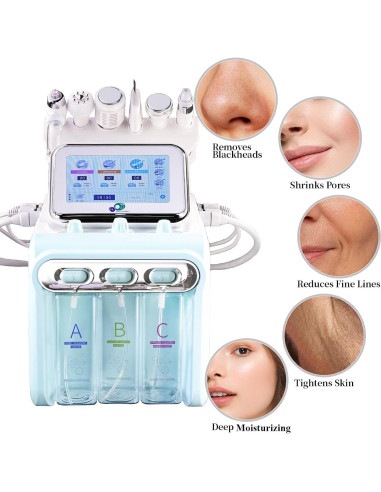 Máquina Facial Profesional OIJIIE 6 en 1 Hidrógeno y Oxígeno