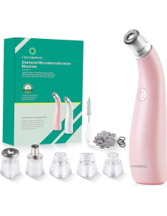 Máquina de Microdermoabrasión NUEVADERMO 2-en-1 Rosa con 120 Filtros 2