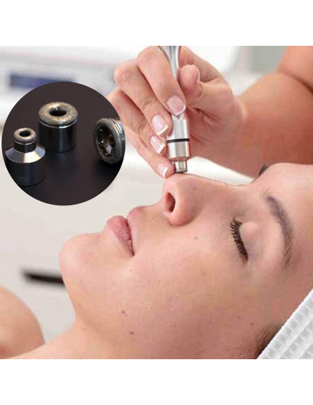 9 Puntas de Microdermoabrasión Yofuly + 3 Varitas Accesorios