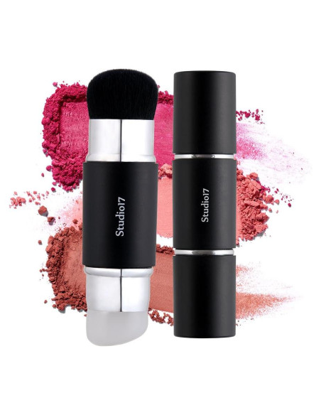 Brocha de Rubor Doble de Silicona Olive Young - Maquillaje Profesional