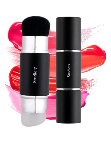 Brocha de Rubor Doble de Silicona Olive Young - Maquillaje Profesional