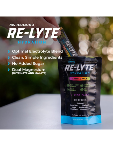 REDMOND Re-Lyte Bebida en Polvo Electrolitos 7 Stick Pack