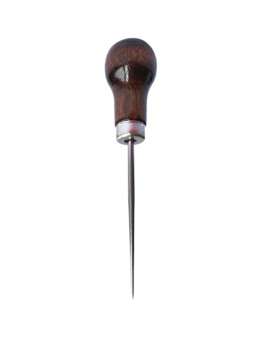 Awl de Mango de Madera ZLKSKER - Paquete de 2 para Perforar Cuero