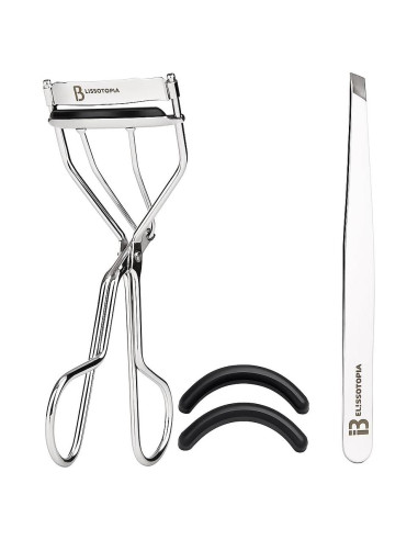 Set de Rizadores de Pestañas y Pinzas Blissotopia 2 en 1