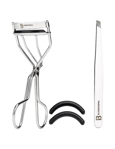 Set de Rizadores de Pestañas y Pinzas Blissotopia 2 en 1