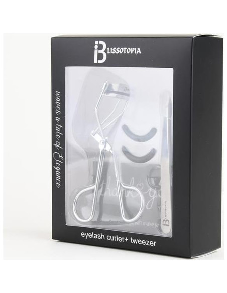 Set de Rizadores de Pestañas y Pinzas Blissotopia 2 en 1