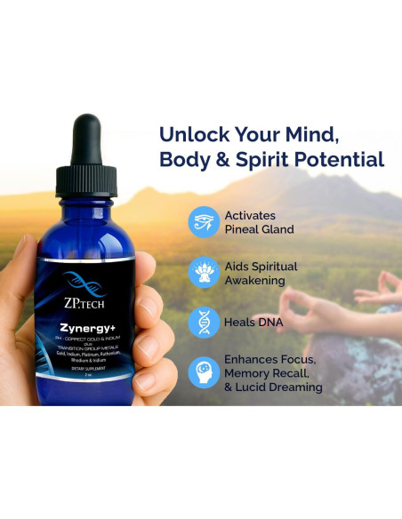 Concentrado Líquido de Ormus Oro Coloidal Zynergy Plus 24K