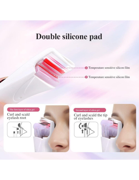 Rizador de Pestañas Calentado TOUCHBeauty TB-2016B - 15s Calentamiento