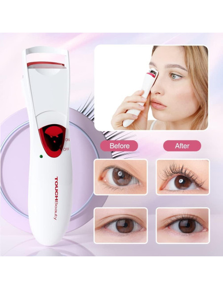 Rizador de Pestañas Calentado TOUCHBeauty TB-2016B - 15s Calentamiento