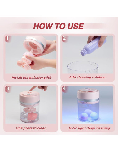 Limpiadora y Secadora de Brochas Miss Bella BBC02-Pro USB