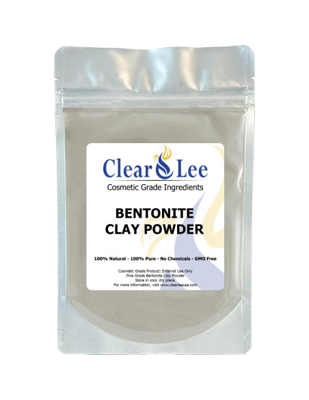 Paquete de 5 Polvos de Arcilla Cosmética ClearLee - 100% Pura