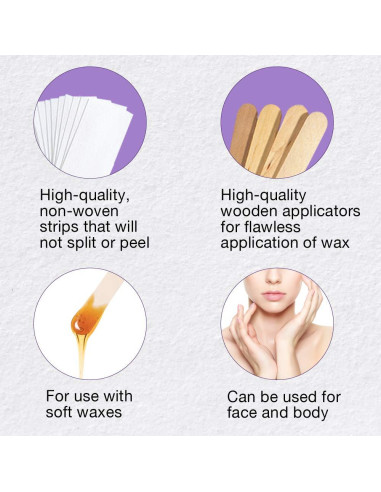 Kit de Depilación Satin Smooth - Tiras No Tejidas y Aplicadores