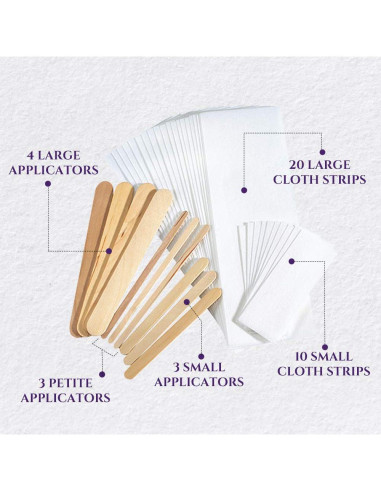 Kit de Depilación Satin Smooth - Tiras No Tejidas y Aplicadores