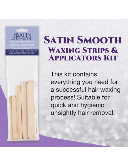 Kit de Depilación Satin Smooth - Tiras No Tejidas y Aplicadores