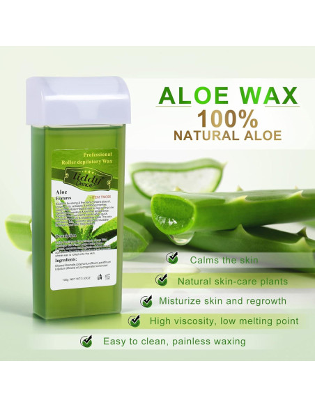 Cera Depilatoria Liddy Dance Aloe 400g - Suave para Piel Sensible