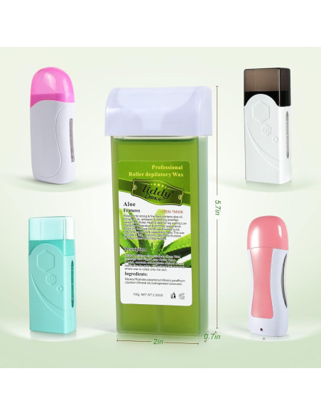 Cera Depilatoria Liddy Dance Aloe 400g - Suave para Piel Sensible