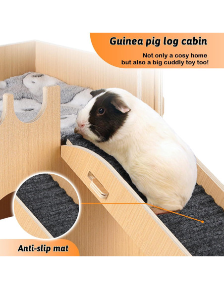 Castillo Grande para Cobayas ZibugZag con Rampa y Alfombrilla