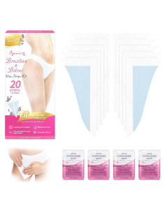 Cintas de Cera para Bikini Beauty7 - 20 Cintas + 4 Toallitas
