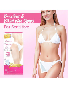 Cintas de Cera para Bikini Beauty7 - 20 Cintas + 4 Toallitas 2