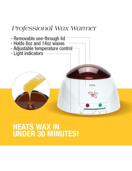 Kit de Cera para Depilación GiGi - Calentador y Accesorios