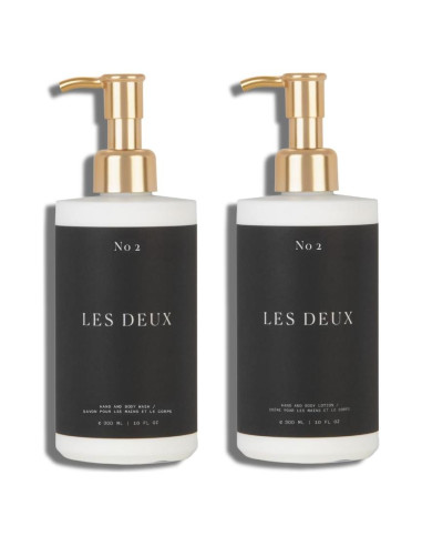 Set de Cuidado Corporal Les Deux - Gel de Ducha y Loción Hidratante