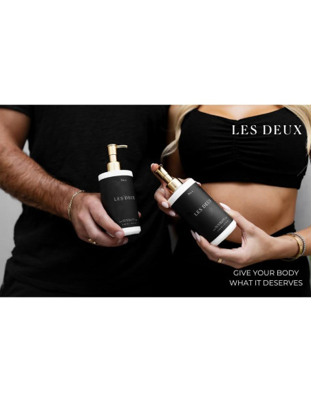 Set de Cuidado Corporal Les Deux - Gel de Ducha y Loción Hidratante