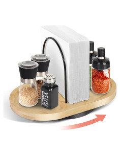 Soporte para Servilletas de Mesa Primo Lines Bambú 25x16.5 cm