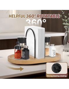 Soporte para Servilletas de Mesa Primo Lines Bambú 25x16.5 cm 2