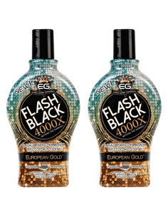 Lotion bronceadora European Gold 4000X 2x12 oz DHA prolongada