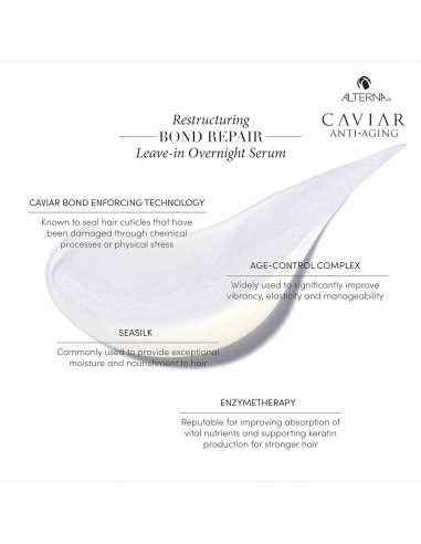 Suero para el Cabello Nocturno Alterna Caviar 117g - Reparación
