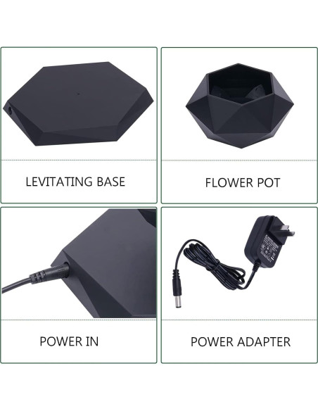 Paquete de 2 Macetas Flotantes Magnéticas 2025 para Bonsai
