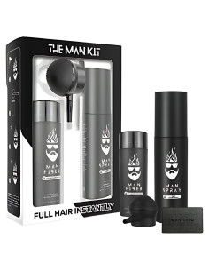 Set de Cabello Man Essentials - Fibras Engrosadoras y Spray Fijador