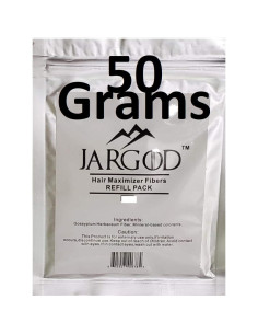 Fibras para Cabello Jargod 50g Marrón Oscuro - Corrector Pérdida 2