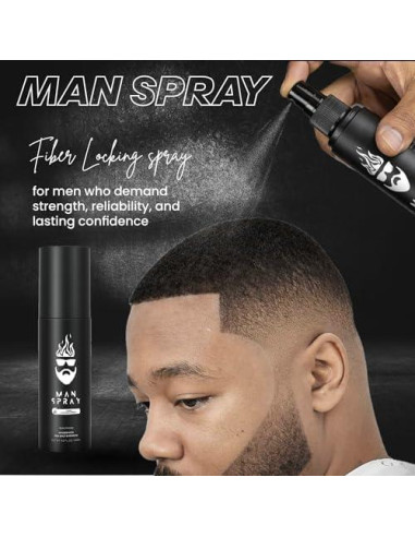 Set de Cabello Man Essentials - Fibras Engrosadoras y Spray Fijador