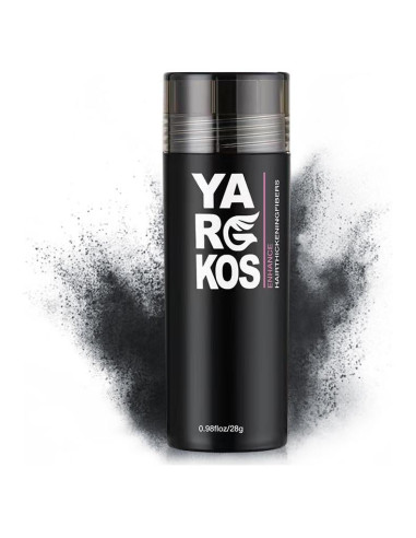 Fibras para Cabello Fino Yargkos 28g Gris Oscuro - Relleno Natural