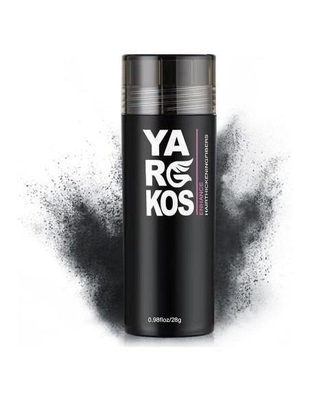Fibras para Cabello Fino Yargkos 28g Gris Oscuro - Relleno Natural