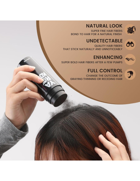 Fibras para Cabello Fino Yargkos 28g Gris Oscuro - Relleno Natural