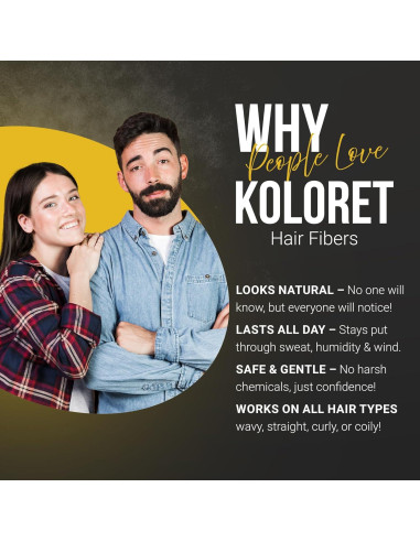 Fibra para el Cabello Koloret Herbishh 12g - Cubrimiento Instantáneo