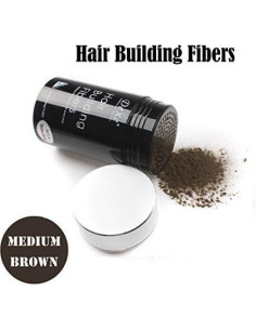 Dexe Fibras para Construir Cabello Color Marrón Medio 22g 2