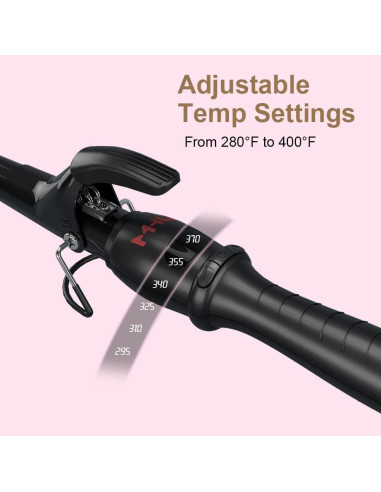 Varita de Rizado MHU Cerámica 1.27-2.54 cm Ajustable