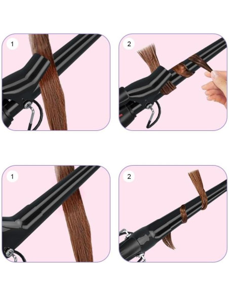 Varita de Rizado MHU Cerámica 1.27-2.54 cm Ajustable